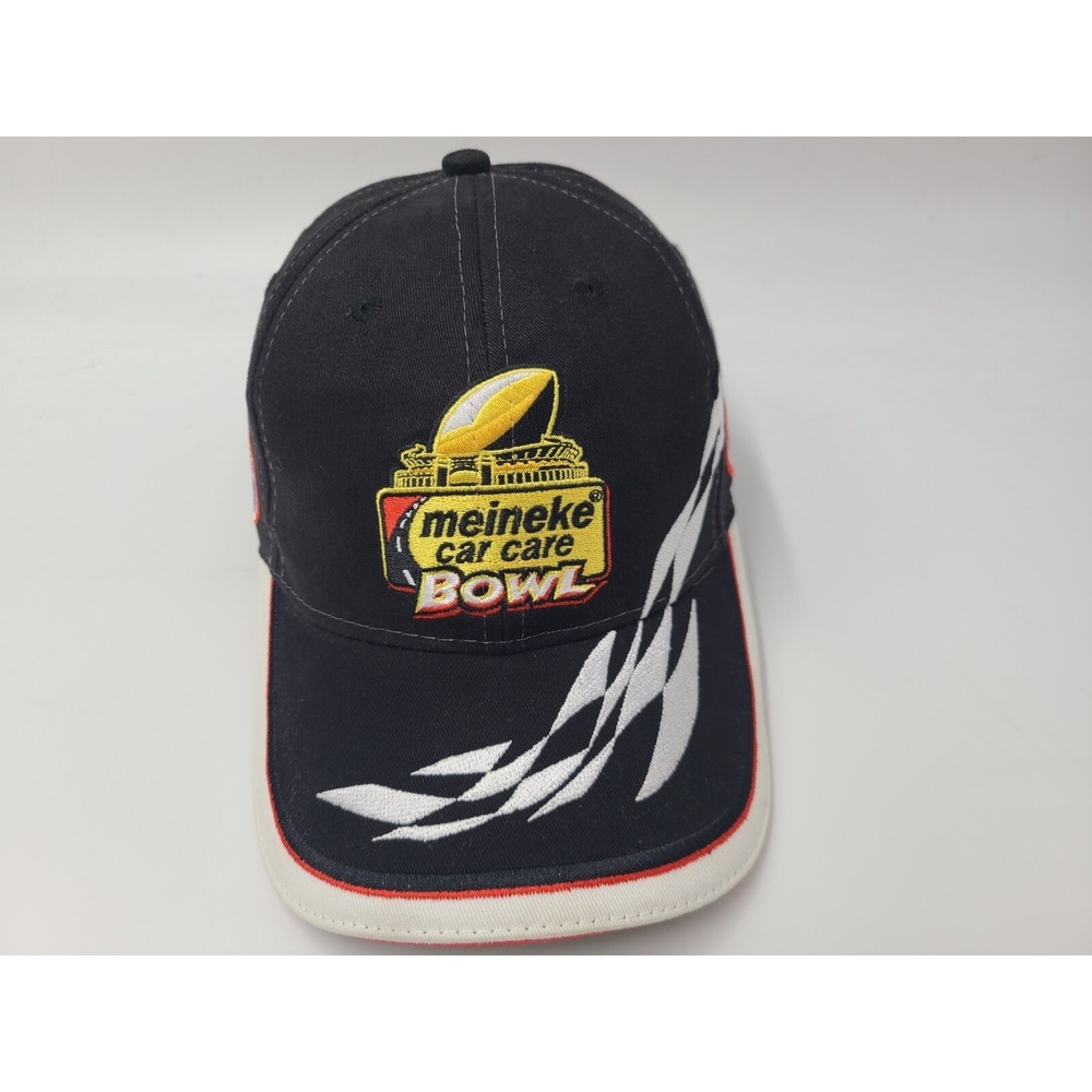 Meineke‎ Car Care Bowl Lowes Motor Speedway Charlotte Hat Cap NCAA NASCAR Black